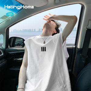HetingHOME | Áo thun tay ngắn mùa hè Hetinghome dành cho nam và nữ dáng rộng phong cách Mỹ không giới hạn giới tính in họa tiết thời trang thường ngày