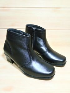 Sepatu Pantofel Pdh Boot Kulit Wanita