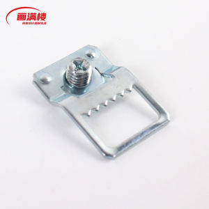 Aluminum Alloy Sawtooth Hook Crystal Porcelain Painting Decorative Frame Accessories Small Square Hole Installation Plate