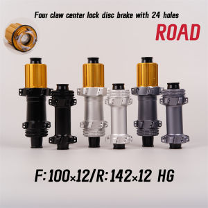 New 24 Hole Sealed Bearing Ultra Light Four Claw Road Bicycle Wheel Hub 100/135/142 Compatible With For SHIMANO SRAM 11S
