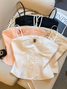 GUZILIAN | Refined Sweet Bow Lace Top