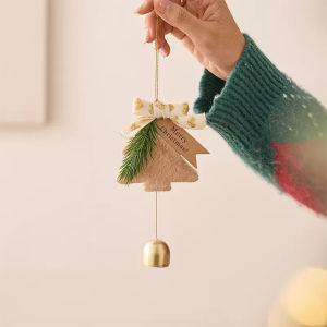 1pcs Plush Christmas Tree Decorate Bells Pendant Scene Create Atmosphere Props And Creative Hanging Accessories Home Decoration
