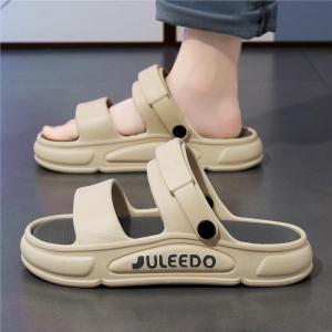 Mens Summer 2025 New Soft Bottom Anti-Slip Breathable Beach Stream Wading Slippers Driving Outdoor Wear EVA Material