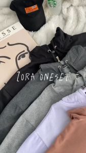 Setelan Wanita Sweater Dewasa 2IN1 Jaket Pants No Tanktop Korean Style Suiter Hoodie Zipper Jumper Short Pants Oneset Cewek Bahan Fleece halus dan Lembut Bisa COD Size ALLSIZE L Feet XL