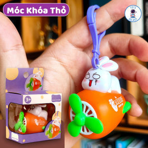 Móc Khóa Rút Dây Thỏ Cà Rốt / Kuromi / Capybara / Kitty - Đồ Chơi Phụ Kiện Trang Trí Balo Túi Xách