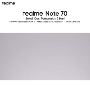 Realme Note 70 Ram 4/64GB & 4/128GB (GARANSI RESMI)