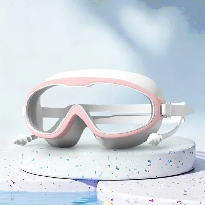 Clear Anti-Fog Waterproof Splash Proof Goggles for Glasses Wearers Swimming