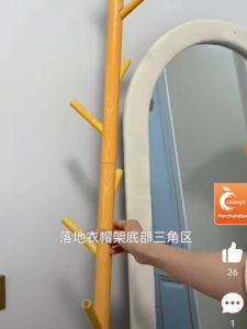 ORANGE🔥สินค้าแนะนำ🔥ชั้นวางโค้ต ที่วางร่ม【เพิ่มความสูง175CM】ราวไม้ ราวแขวนเสื้อผ้าอเนกประสงค์ ราวแขวน สูง ราวสามขา（ส่งจากกรุงเทพ）