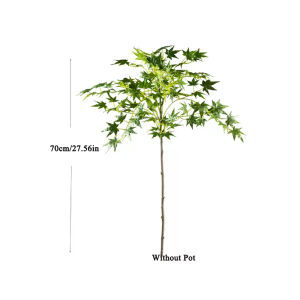 Kmitang | 70cm-140cm Large Artificial Maple Tree Fake Japanese Maple Plants Tall Faux Plastic Red Maple Tree Branch For Home Garden Decor