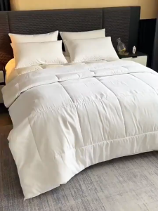 Home Plain Thick White Duvet Filler Comforter Hotel queen Comforter single double King