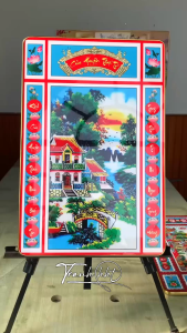 Tranh Cửu Huyền Thất Tổ tráng gương tranh phòng thờ đức lưu quang Khung ảnh phòng thờ treo tường 2