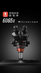 MIKROSKOP YCS 6065X HD Trinocular Microscope 0.6-6.5x Magnification for Mobile Phones Repair