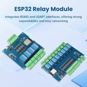 4/8-Channel ESP32 Wi-Fi Bluetooth Relay Module DC 9-24V ESP32 RS485 Modbus Optically Isolated Module Type-C Interface