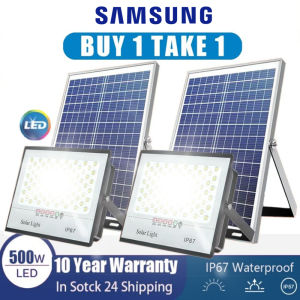 Samsung Solar light 6000 Lumen 500W LED Solar Lights Motion sensor Outdoor Bright Solar Powered Security Flood Light