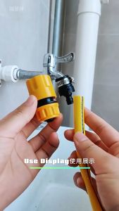 สวมเร็ว ข้อต่อสายยาง4หุน ข้อต่อเชื่อมสายยางให้ยาว ข้อต่อสวมเร็ว ข้อต่อสวมเร็ว สำหรับใช้เชื่อมต่อสายยาง ขนาด1/2 3/4นิ้ว