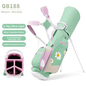 PGM GOLF | Water-resistant Women Golf Bag 5-compartment Club Holder Shoulder Straps