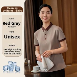 Customized Short Sleeve Cleaning Uniform with Logo