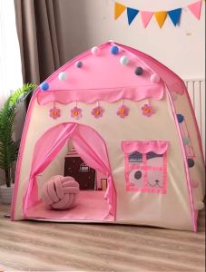Malaysia Seller Kids Play Tent Castle Large Teepee Tent for Kids Princess Castle Play Tent Portable Kids PlayTent combo set with 100pcs balls