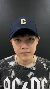 หมวกแก๊ปปีกโค้ง ปักอักษร C หมวกเบสบอล หมวกแฟชั่น ใส่สบาย 05-C10