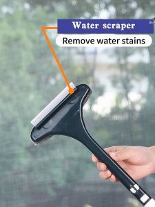 🔶3 In 1 Multi-Functional Screen Window Dust Remover Double-Sided Window Cleaning Brush Screen Window Glass Cleaner Wipper Dust Remove Household Cleaning Brush With Long Handle