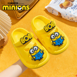 Minions Kids Slippers Summer Indoor Cartoon Baby Child Bathing Baby Closed Toe Coros Slippers Men