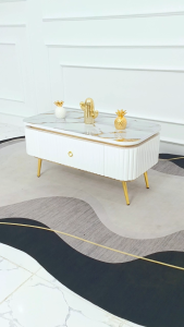 Meja Tamu Minimalis Quinza| Meja Sofa I Meja minimalis Modern I Meja Ruang Tamu Aesthetic