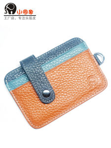 Top Layer Cowhide Leather Driver License Bag Womens Work ID Card Holder Passport Wallet Sweet Lady Style Compact Size
