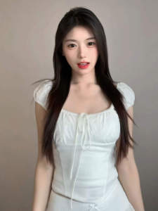 Áo thun CHANGTONG tay ngắn cổ tròn ôm vừa vặn phong cách Hàn Quốc mùa hè 2025