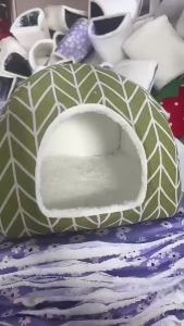 Guinea Pig Hideout Bed Hamster House for Chinchilla Hedgehog Rabbit House Cave Nest Sleeping Bed Cage Small Pet Accessories