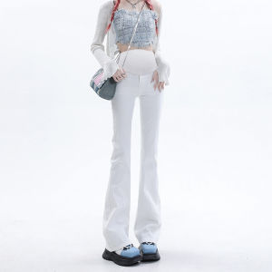 Quần Jeans Ống Loe Cho Nữ Thoải Mái Quần Dài Dáng Rộng Cho Mùa Thu Đông Thời Trang Thường Ngày Màu Trơn Bền Vừa Vặn Cao Cấp