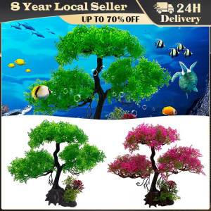 Artificial Aquarium Decor Plants Water Weeds Ornament Plastic Aquatic Plant Fish Tank Decorate Accessories Aquarium Accesories