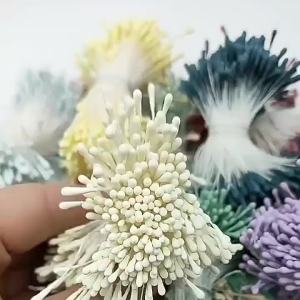 400pcs 2mm Artificial Flower Stamen Mini Pearl Floral Pistil For Wedding Party Home Decoration DIY Accessories