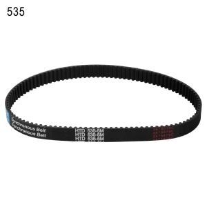 ไฟฟ้าสกู๊ตเตอร์เข็มขัด HTD 3m-384-12/ 5M-535-15 เกียร์เข็มขัดเข็มขัดยางสีดําไดรฟ์ลาย Synchronous เข็มขัด