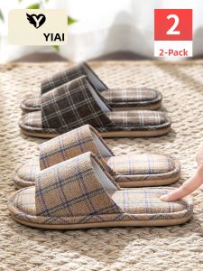 YIAI | Summer Indoor Slip-Resistant Flax Slippers