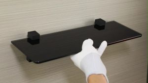 Glass Shelf Holder for 3-35mm Glass Shelves Alloy Shelf Holder Support Clamp