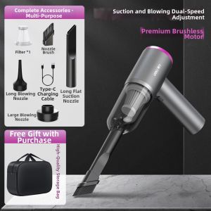 deli | High Suction Handheld Wireless Rechargeable Vacuum Cleaner for Car and Home Use