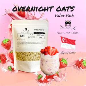 NOCTURNE Overnight Oats (Strawberry) 320G Value pack