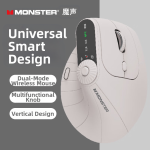 GOES TiME | Ergonomic Vertical Bluetooth Wireless Mice M2pro with Charging Feature Multi-Function Computer Mouse by Magic Sound 2024 New Model