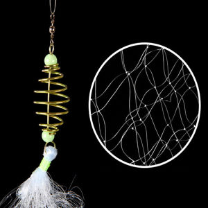 Fishing Net Trap Mesh Luminous Bead Fishing Net Design Copper Spring Shoal/Jaring Pancing