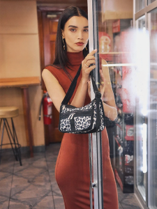 LeSportsac | Luxury Leopard Print Saddle Bag
