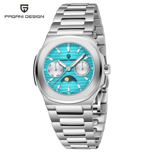 PAGANI DESIGN Watch 2026 Stainless Steel Week Date Mens Watches Waterproof Casual Sapphire Glass Quartz Watch For Men PD-1786