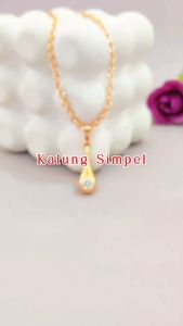 Kalung Dewasa Lapis Emas KL 009: Mengenal Kalung Mata Bulat Hitam & Desain Elegan