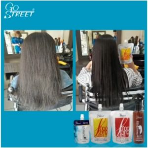 GO STREET Smoothing Sutra PAKET Step 1 Strong / Damage & Step2 Express Bonding 250ml Pelurus Rambut