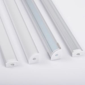 0.5M LED Aluminum Channel for 3528 5050 LED strip U/V shape tank bracket milk white cover/transparent cover led aluminum profile