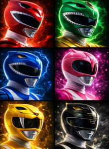 Bandai | Super Sentai TV Play Nhật Bản Tranh Sơn Dầu Theo Số Trang Trí Tường Hiện Đại Cho Phòng Khách Phòng Ngủ Không Cần Khung