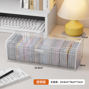 Large Capacity Acrylic Storage Box for Trading Cards Multi-Slot Organizer Display Case for Pony Cards And Ultraman