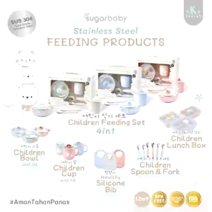 SUGARBABY Stainless Steel Cup / Gelas Cangkir Minum Bayi Anak