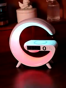 Speaker Jam G Bluetooth Portable LED Alarm Wireless Charger HP Lampu GRB HIFI Super Bass