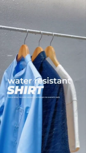 [ 1 แถม 1] Louis Montini (The Costume) เสื้อเชิ้ตเเขนยาวผู้ชายคอจีน ผ้าสะท้อนน้ำ LMSH003