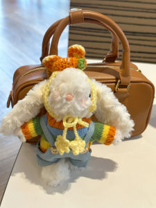 Cute Carrot Ear Rabbit Plush Doll Exquisite Bag Pendant Doll Keychain Gift for Best Friend Couple Summer 2025 Made in China